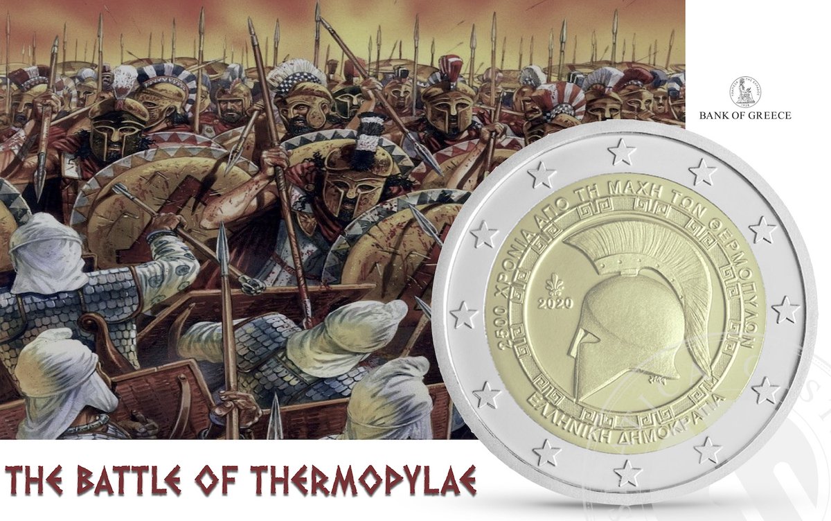 castaldimonete's tweet photo. Greece 2020: 2 € 2500 years since The Battle of Thermopylae
https://t.co/wLIh00iK0W
#greece #battleofthermopylae #KingLeonidas #Sparta #XerxesI #bankofgreece #Persianinvasion #2eurocommemorative #greekcoin #numismatic #eurocoin @castaldimonete https://t.co/pSDyfrQ8sC