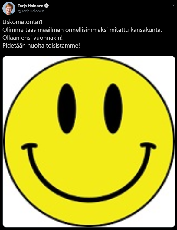 softmarins's tweet photo. tarja halonen sunbaenim i love you but this tweet is cursed https://t.co/3URgi6hhJC
