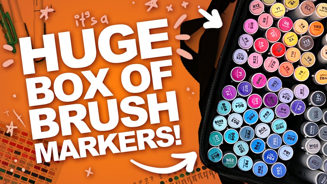 Rin on X: NEW VIDEO! If you have a huge about of cheap markers, it adds  up. Let's take a look at the 120-pack of Ohuhu Markers and their new Square  Sketchbook.