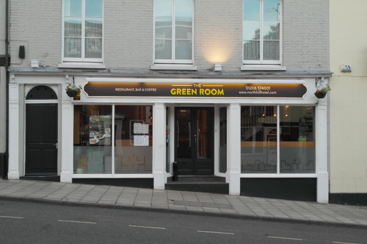 To all our customers,

As we're sure you're aware, we've been forced to close The Green Room until we are told otherwise by the government due to covid-19. The North Hill Hotel will remain open (lilmited rooms) for bed &amp; breakfast, call 01206 574001 for more info. We'll miss you!