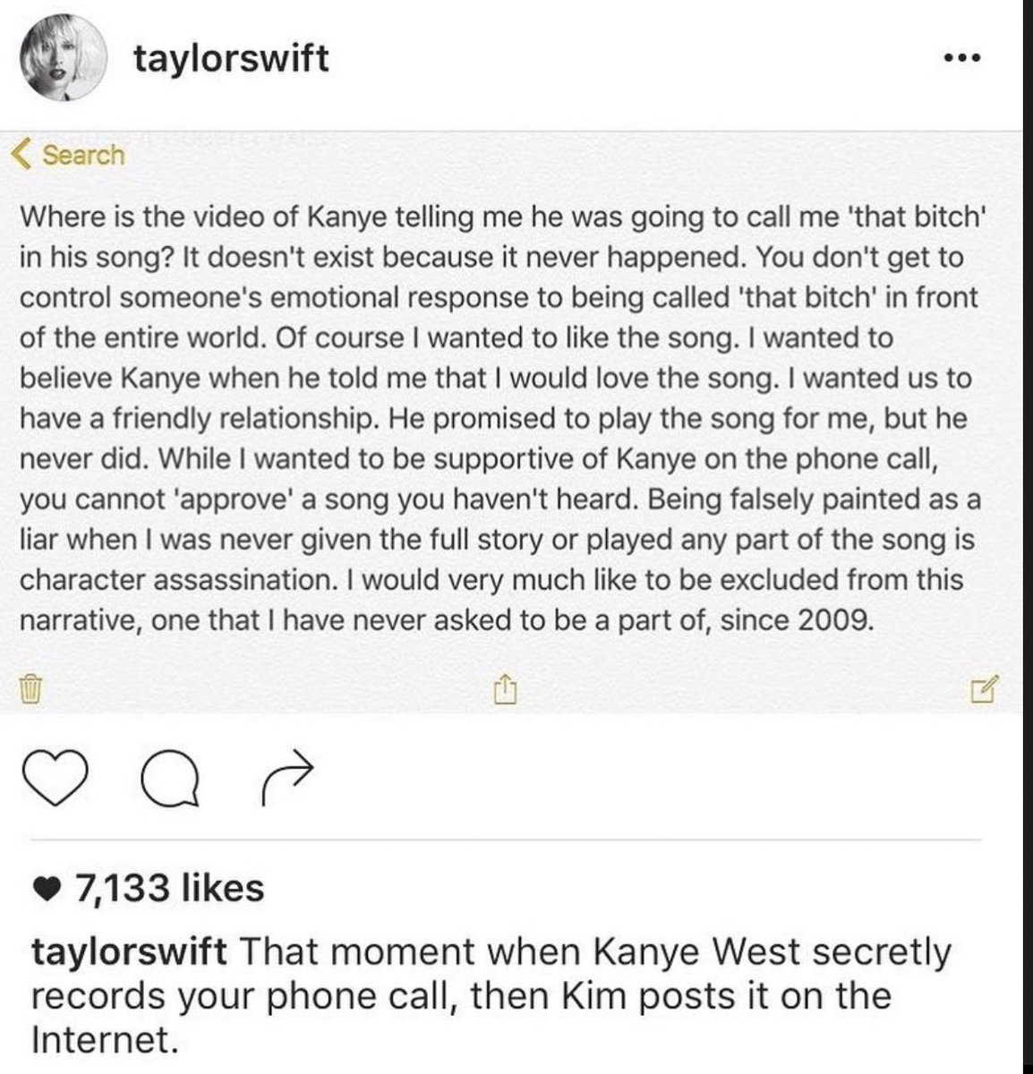 anavm94's tweet photo. TAYLOR TOLD THE TRUTH

#KanyeWestIsOverParty #TaylorToldTheTruth https://t.co/qNK5eGQUeN