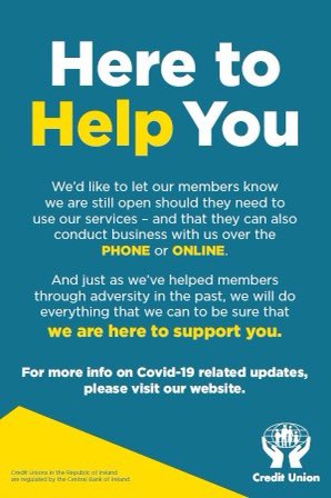 UnionWaterside's tweet image. We are #HereToHelp. Find out more by visiting our website watersidecreditunion.co.uk