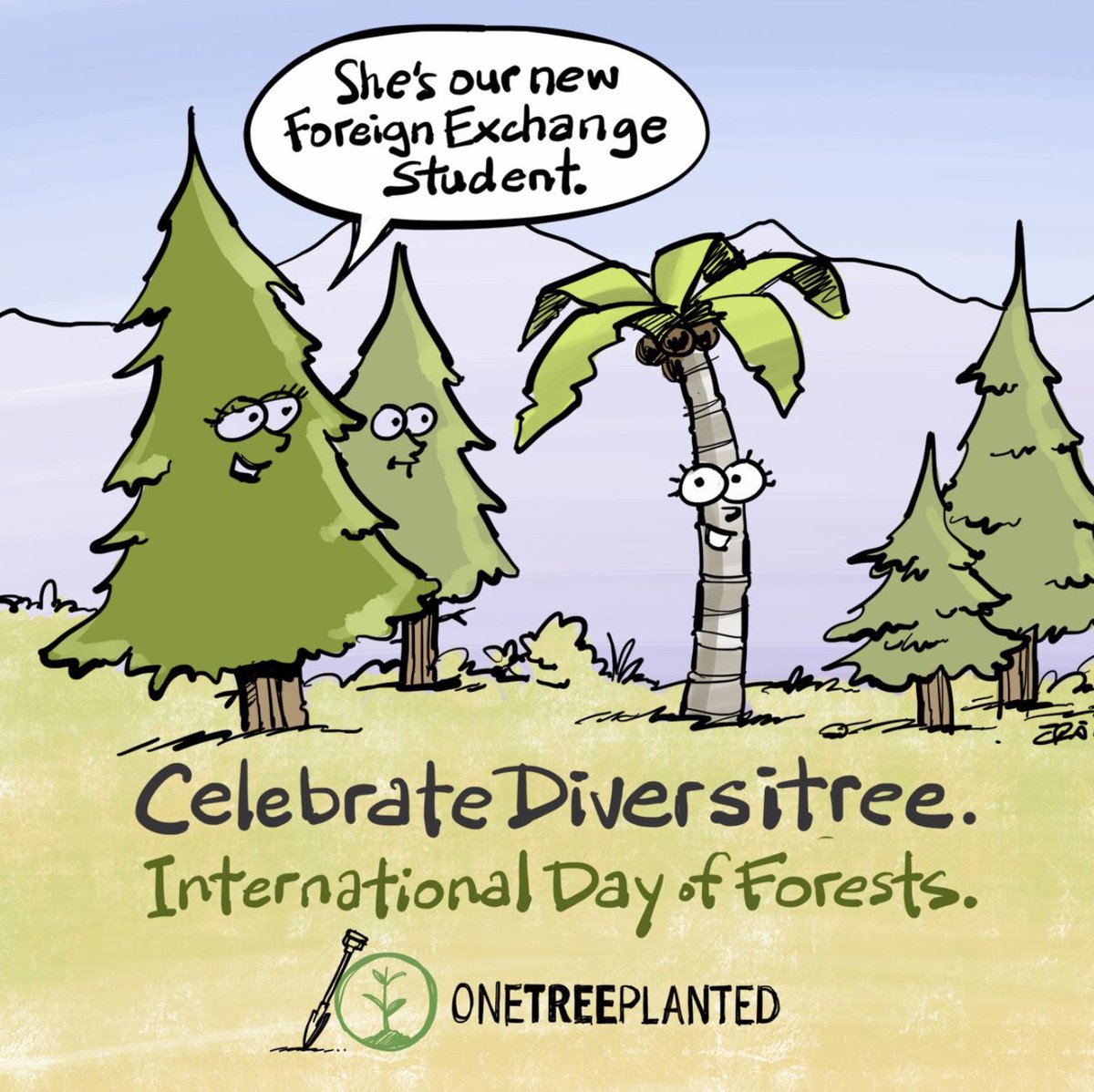 onetreeplanted's tweet photo. Happy #InternationalDayofForests! Gotta love some diversitree! 🌴

Don't worry guys, we only plant the best native tree species in our reforestation projects! 😊

Want to plant a tree for International Day of Forests? Click the link below!👇🏽🌿
https://t.co/Kiy32FO5y3 https://t.co/JlPaTvkh3W