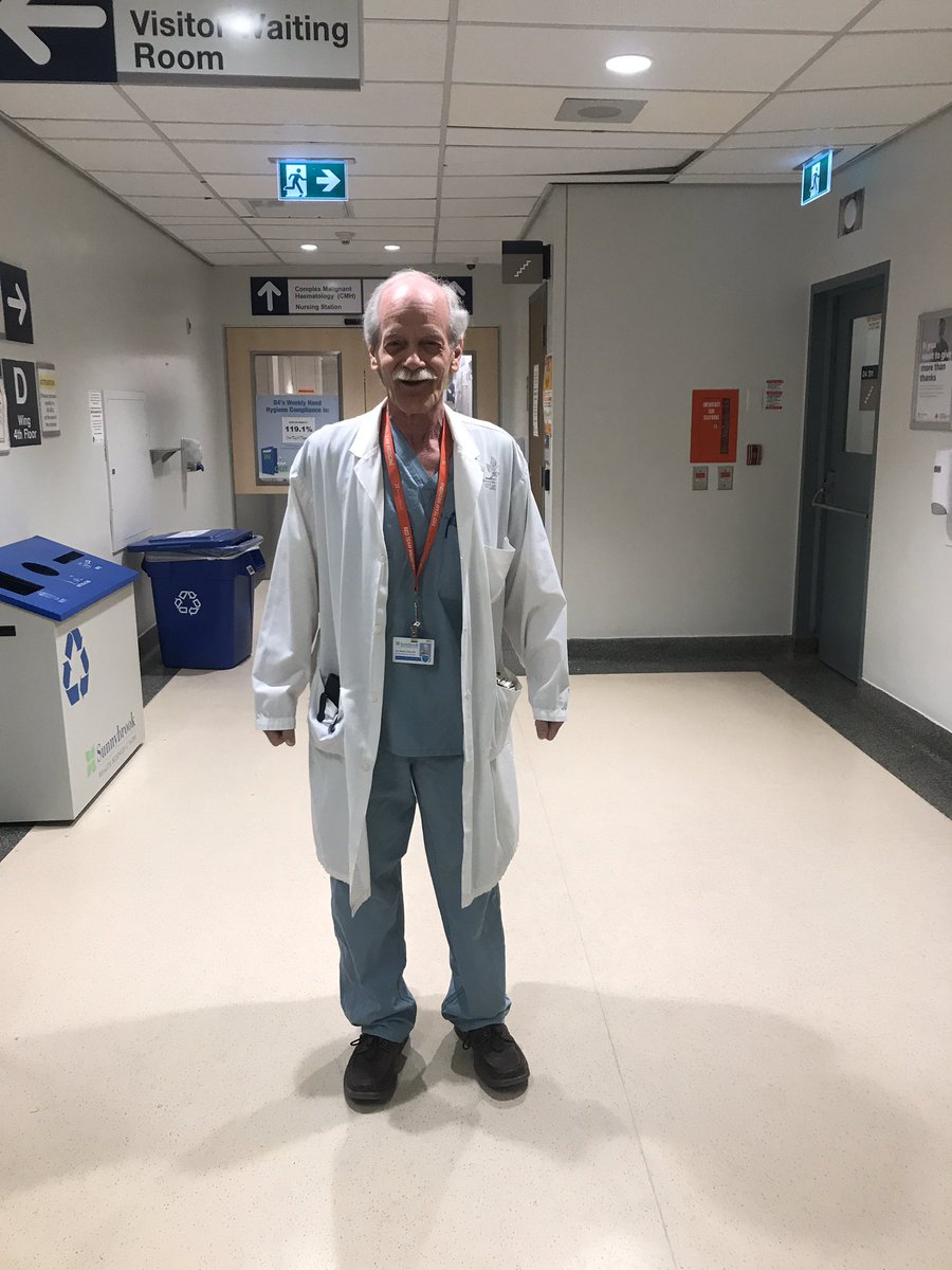 AdinaWeinerman's tweet photo. A lot has changed in a short amount of time...but one of the best changes is seeing this @GIMtoronto legend, rounding on the weekend, in his SCRUBS! Steve Shumak...you are one of kind and I am lucky to have you as a mentor/colleague/friend. https://t.co/6nXAbcVvch