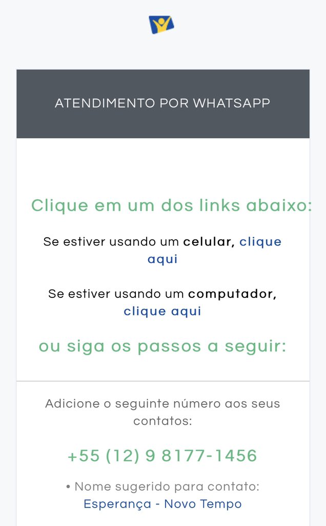 Sabia que vc pode continuar cumprindo a missão, mesmo no isolamento dessa pandemia? Uma das maneiras é dar o estudo bíblico pelo WhatsApp. Basta acessar esse link e seguir as instruções. adv.st/darestudobibli…
#Viralizeesperança