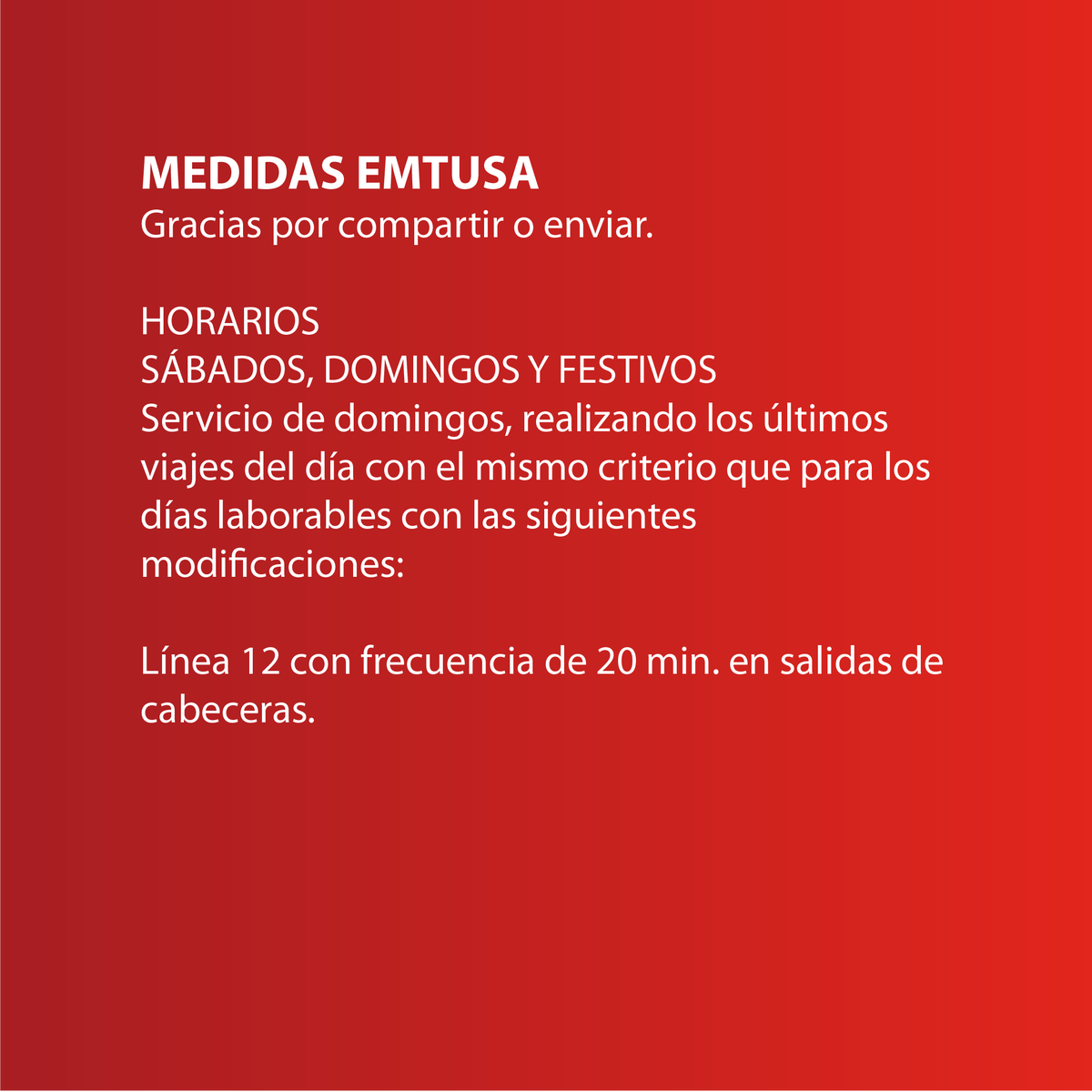 GijonBus's tweet photo. #MedidasEMTUSA

‼️A partir del LUNES 23 MAR
‼️👉🏼En el servicio de líneas operativas con el fin de facilitar el transporte de viajeros a sus centros de trabajo.

👉🏼 https://t.co/iYhOvl3a05
👉🏼https://t.co/nREM0Fpy9o

Consulta detalles en enlace web.
GRACIAS POR COMPARTIR. https://t.co/vTatswEszb