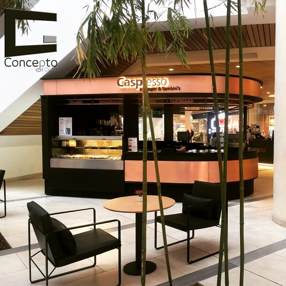 ConceptoGroup1's tweet photo. Caspresso Is the perfect mix of industrial &amp; contemporary design, It is the place where you can double your taste of elegance &amp; coffee in the same time #interiordesign  #turnkeyprojects #abclebanon #caspressocoffee #casperandgambinis #conceptogroup #lebanon #algeria #qatar #dubai https://t.co/DwjoK1VdzQ