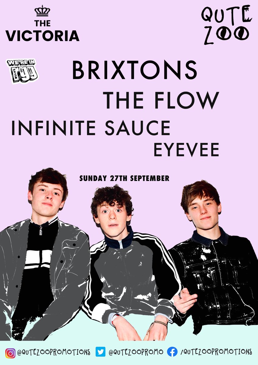 **NEW DATE**

This show has been postponed to Sunday 27th September 2020 due to the Covid-19 outbreak. All tickets remain valid for the new date.

<a href="/brixtonsmusic/">Brixtons</a> <a href="/theflowbanduk/">The Flow</a> <a href="/TheVictoria/">The Victoria 👑</a> <a href="/ryansgigguide/">RGG magazine</a>