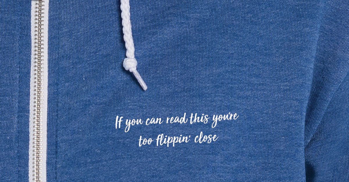 Hairy Baby TShirts on Twitter "Social Distancing made easy. Zip it up and tell them to back