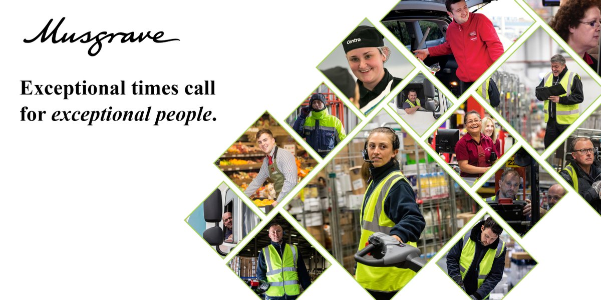 Thank you to everyone working tirelessly in stores, warehouses, on the road and across the Musgrave team. Thank you to everyone who shops with us for your support and patience. For as long as this lasts, you can count on Musgrave and all of our team to be there for you.