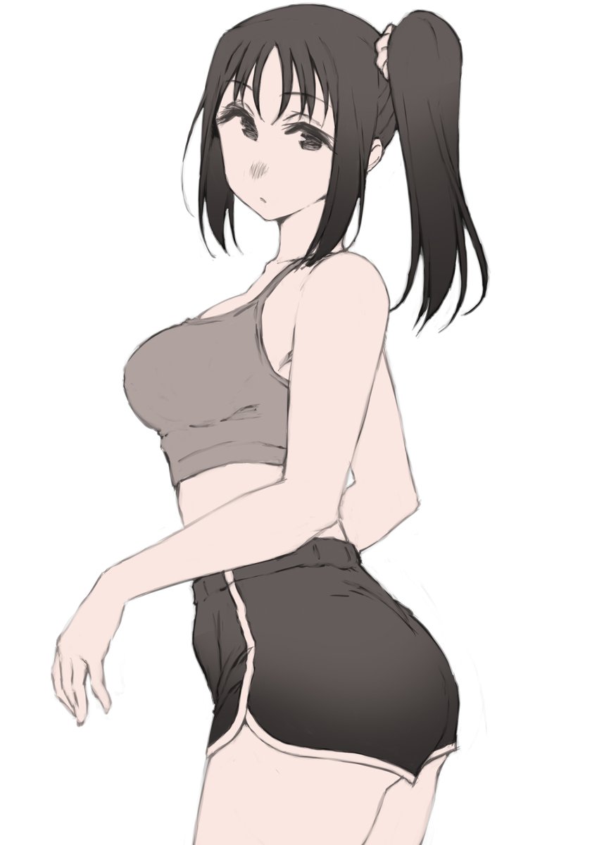 「久しぶりに絵を描いたので
久しぶりに鹿角聖良さん。
最近こういう格好好きだなって」|あゆむのイラスト