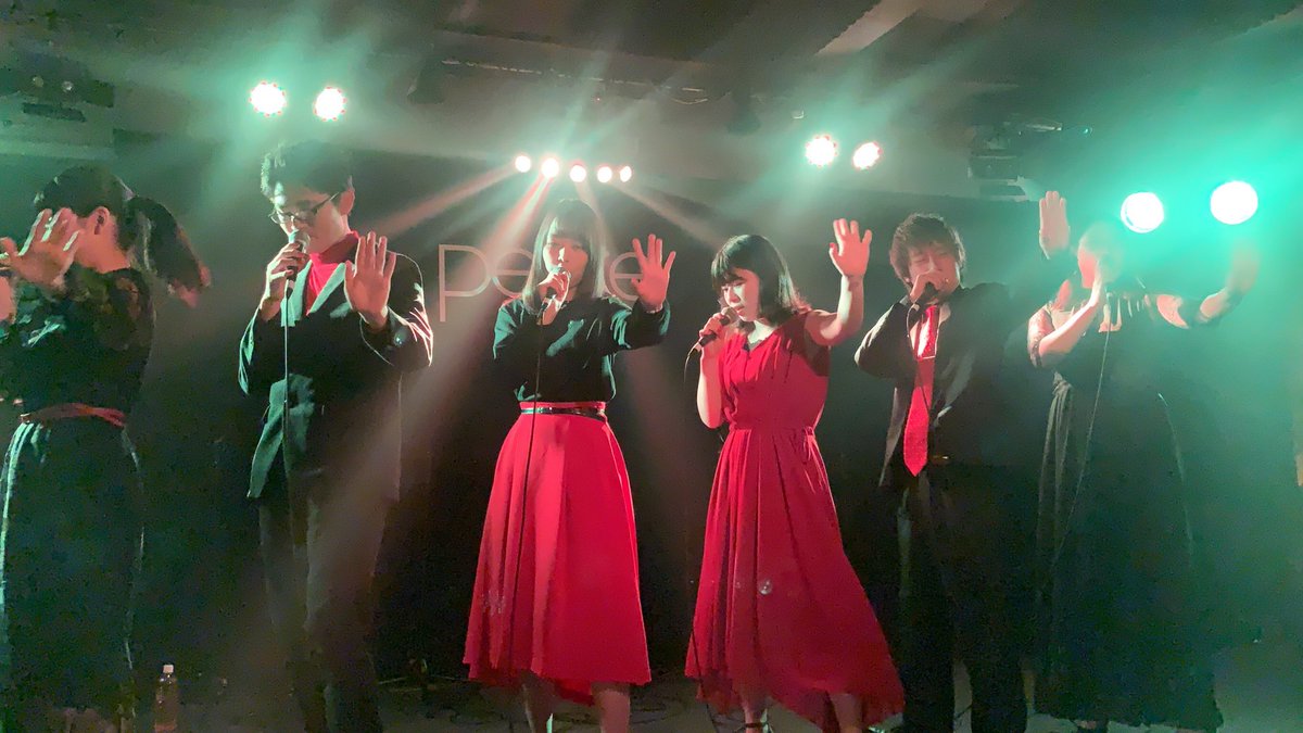 ka__boooon's tweet photo. 3月20日 palette vol.20 終演しました！
思い入れのあるpeaceでラストを迎えられたことがとても嬉しいです💐

今まで出演した様々なライブで、出会い、一緒に歌ってくれた皆様に感謝です！

それぞれの進路が落ち着いてからもう一度このメンバーで歌えることを夢見て。またどこかでお会いしましょう！ https://t.co/MjH6FLz2NK