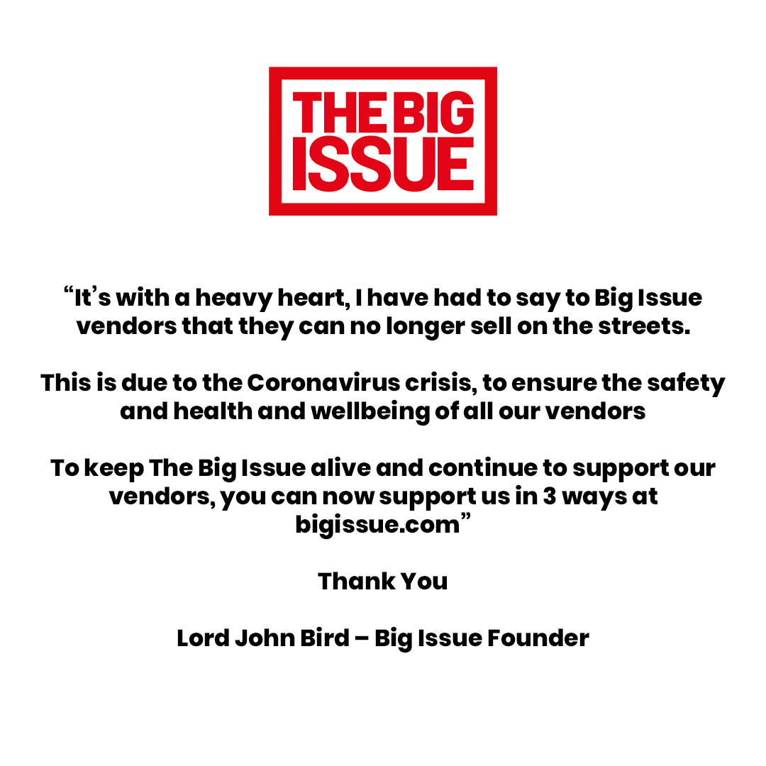 Big Issue tweet media