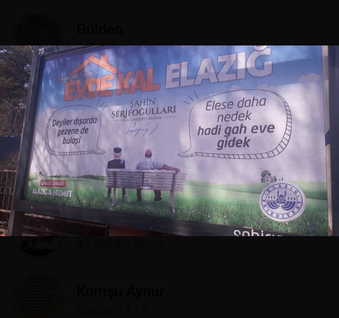 Daha nasıl anlatsın <a href="/sahin_serifoglu/">Şahin Şerifoğulları 🇹🇷</a> başkan  yaşlılarımızın ve halkın anlaması ümidiyle 😊 <a href="/ElazigBld/">Elazığ Belediyesi🇹🇷</a> #EvindeKalTurkiyem