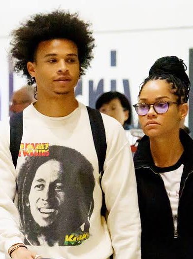 Akio Fernandes Leroy Sane And His Girlfriend Candice Brooks Akio Fernandes Leroy Sane And His Girlfriend Candice Brooks
