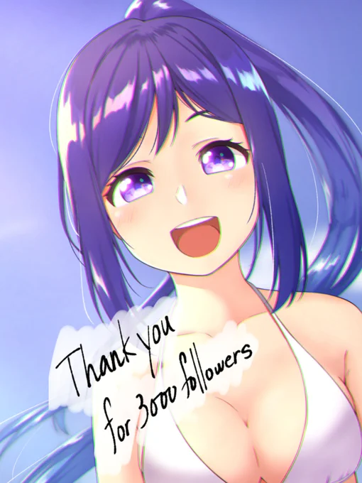 フォロワーさん3000人到達ありがとうございます!
これからもまったり描いていくので,楽しみにしていてください! 