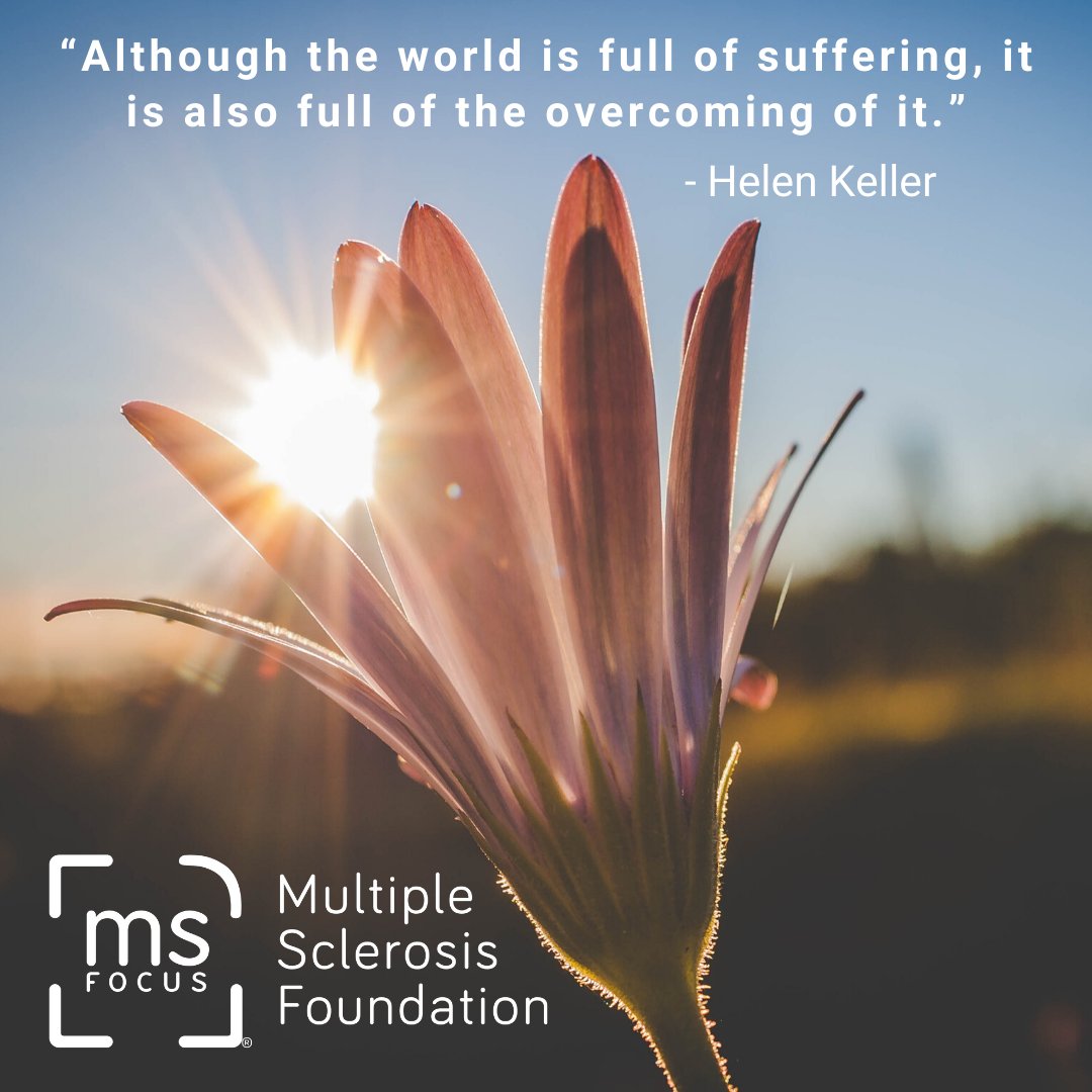MS_Focus's tweet photo. #Motivation for your #weekend. Remember to notice the hidden beauty in the world, even with #COVID19!
#weekendvibes #SaturdayMorning #NMSEAM #MultipleSclerosis #Possitivity https://t.co/sFNyViJyc7