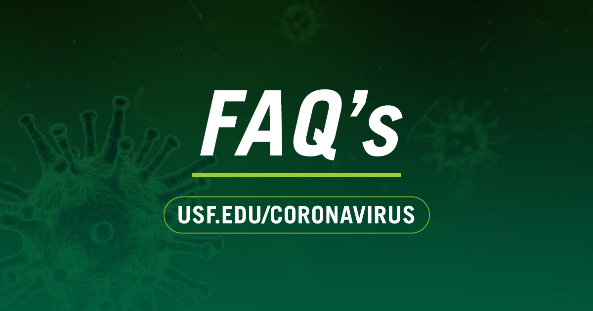 Bulls community, we understand you may have questions during this time, and that news is changing rapidly.

To help you get the answers you need, we are continuously updating our FAQ's, and encourage you to refer to this page for the latest information. → usf.edu/coronavirus/fa…