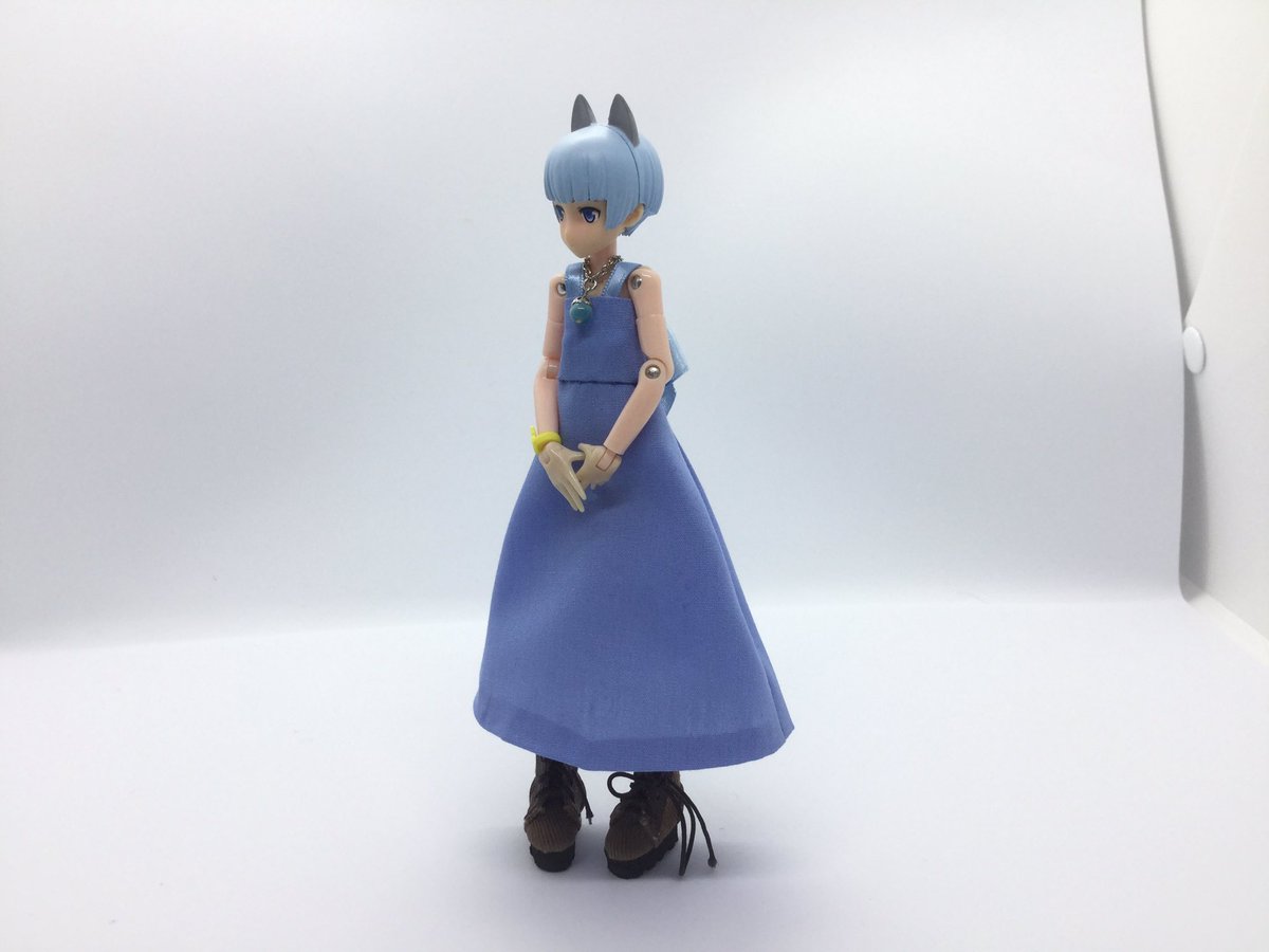 HMX12Serio's tweet photo. つくるカフェでスイさんにご指導してもらいながら少しずつ作成していたうちの子のオリジナルの洋服(ワンピース)が完成できました‥！(*´ω｀*)
ありがとうございました‥‥！(*´ω｀*) https://t.co/R68SwOI2XS