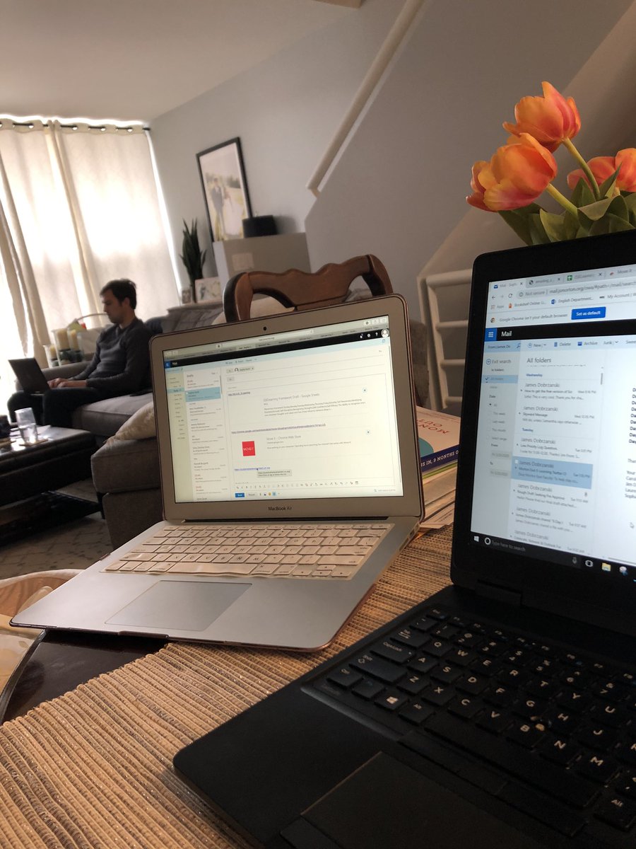 Morton Twitter Challenge Day #4: Your family eLearning at home. Getting it done! #MortonELearning #MortonPride