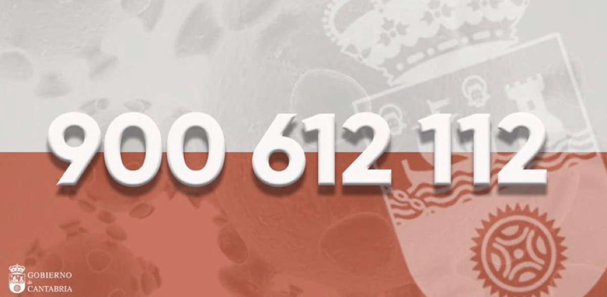 061Cantabria's tweet image. 🔴URGENTE DE NUEVO🔴

DESDE @061Cantabria OS PEDIMOS ¡POR FAVOR! 

SOLO LLAMA SI ES IMPRESCINDIBLE. 

TENEMOS LA CENTRAL SATURADA HOY TAMBIÉN

900 612 112 #coronavirus. LLAMA SOLO SI TIENES SÍNTOMAS

¡¡ESTÁIS IMPIDIENDO ATENDER URGENCIAS VITALES!!!