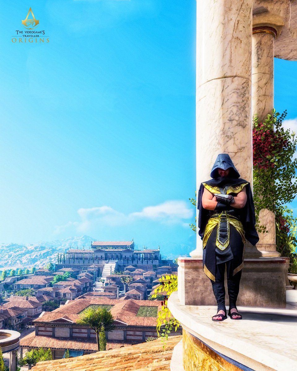 VideoGameTravel's tweet photo. Hii there ! 😊  About myself: 

- I love #cosplay, #AssassinsCreed and photo editing. So I decided to mix all in this #VirtualPhotography concept that I made. I put myself into virtualphotography that I took to show the beauty of AC games and make people travel ! 

#VGPThisIsMe https://t.co/6JUjpfB6Gq