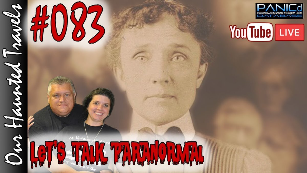 PANICdatabase's tweet photo. Join us at 5pm EST Today for Let's Talk #Paranormal.  Today's Topic will be Women in Paranormal #History.  Come join us, let's have some fun 👀 https://t.co/mTnzdPexwy  #haunted #travelbloggers #travel #travelblog #outhauntedtravels #parapeeps #youtubelive #YouTube https://t.co/H7tbCP89Dk