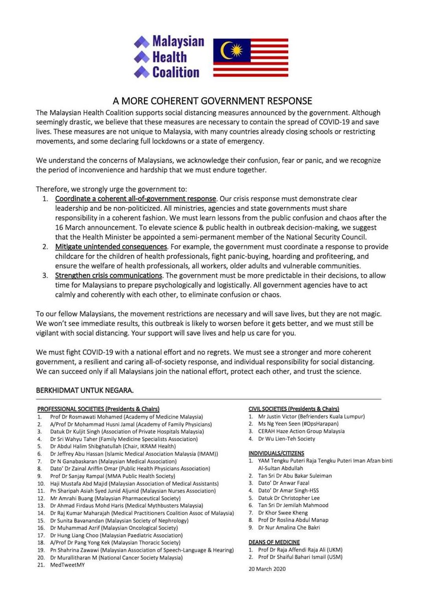 Hello hello jom follow <a href="/malaysianhc/">Malaysian Health Coalition</a> for updates on COVID-19! ✨ Nanti I share more important info with you guys as soon as they are made available. For now, click that FOLLOW button okay? Let’s support this good initiative 😊 #StayAtHome #SocialDistancing