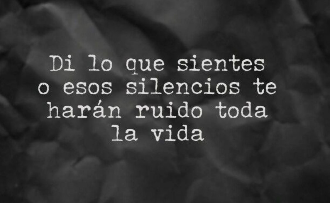 animacormens's tweet photo. Ruidos o silencios. Creo que ambos pesan de la misma manera. https://t.co/YFnYJohHE5
