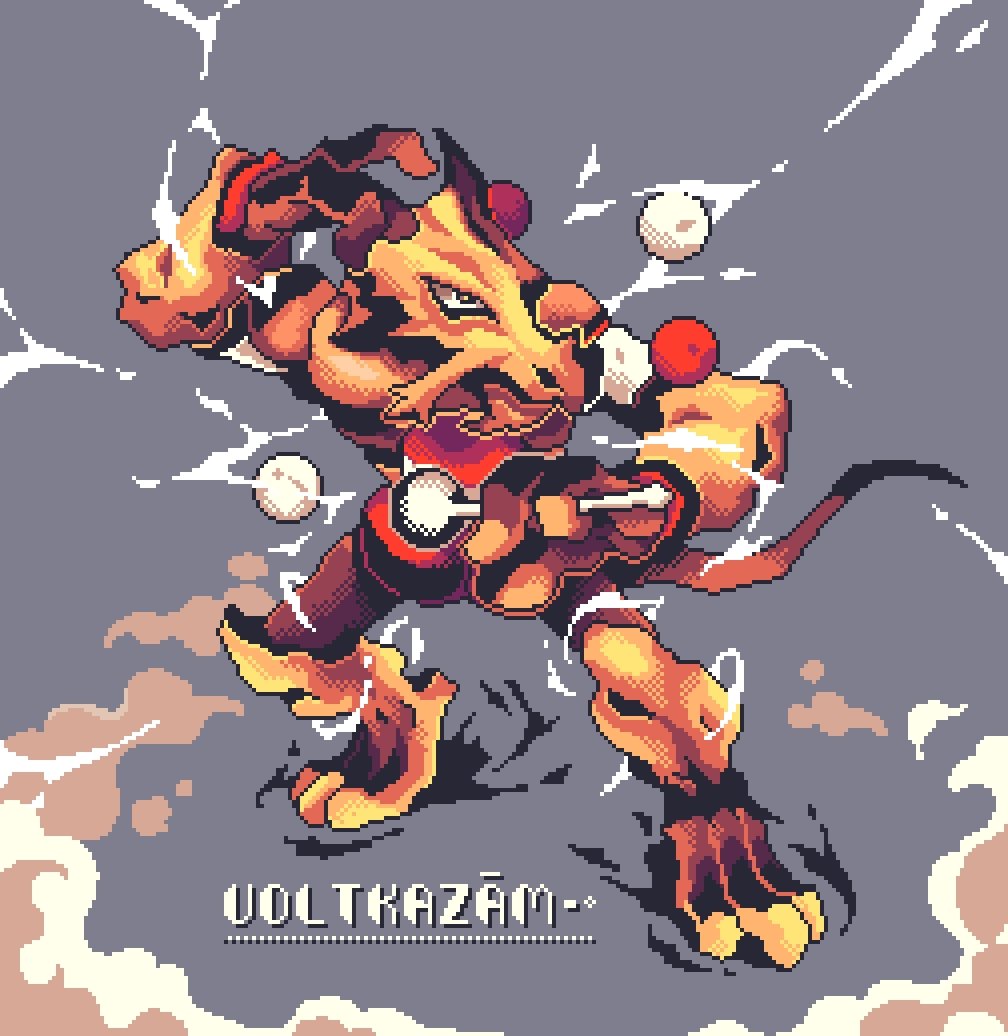 ryawasista's tweet photo. Challenge Accepted! Pokemon Fusion challenge from @MifHoeda
-
#pixelart #pixel #8bit #bitart #alakazam #voltrob #voltkazam #aseprite #artwork #illustration https://t.co/HBw6MtizAC