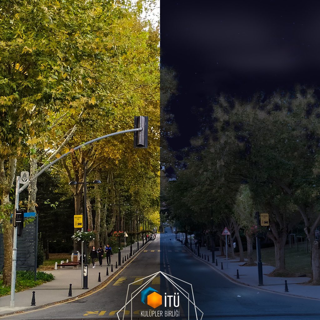 Bu günlerde sağlığımız için #EvdeKal diyoruz ve evden çıkmıyoruz. Okulu özlemiş olabileceğinizi düşündük, 21 Mart ekinoksuna özel size güzel bir gece-gündüz fotoğrafı paylaşalım istedik 🌸 En kısa sürede çok sevdiğimiz MED çimlerinde görüşmek üzere🐥💛 #21mart #itükulüplerbirliği