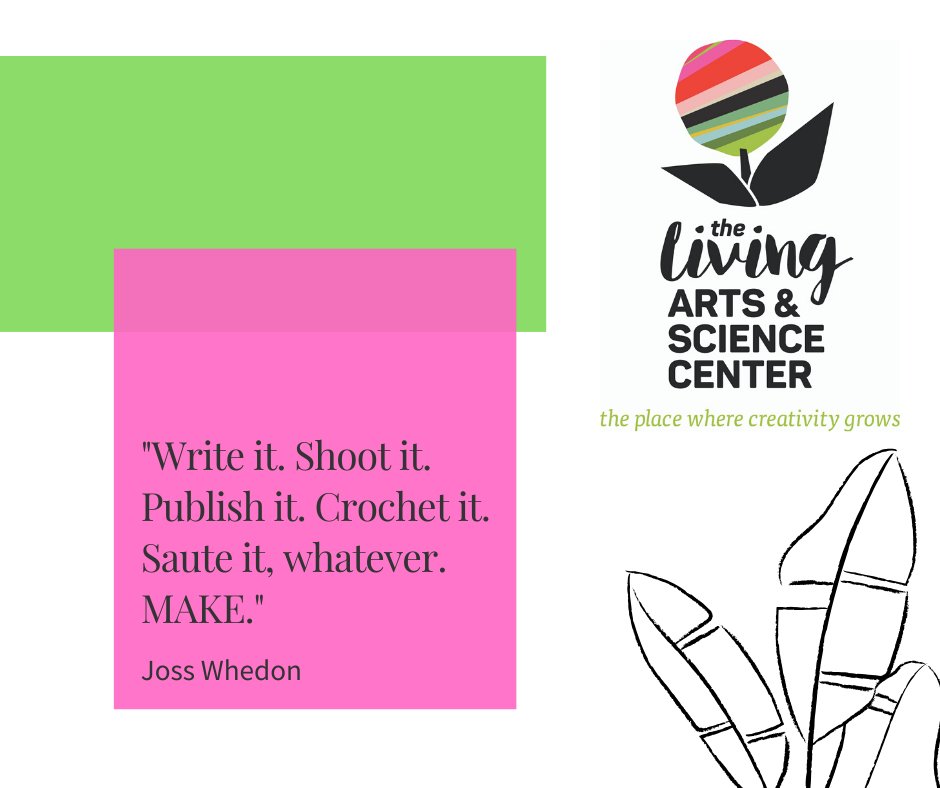livingart's tweet photo. Good Morning friends.  The Living Arts and Science Center reminds you to take this time to create &amp; MAKE.  Be inspired! Follow us on FB, Insta and Twitter for great resources.  &amp;  don't forget, we need you to keep sustaining for the future.  Anything helps https://t.co/zdsF1Ac129 https://t.co/8TevXQeOtj