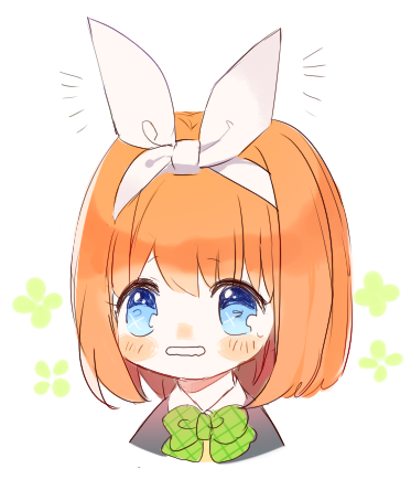 茶西さんがTwitterに投稿した中野四葉(五等分の花嫁)のイラスト。