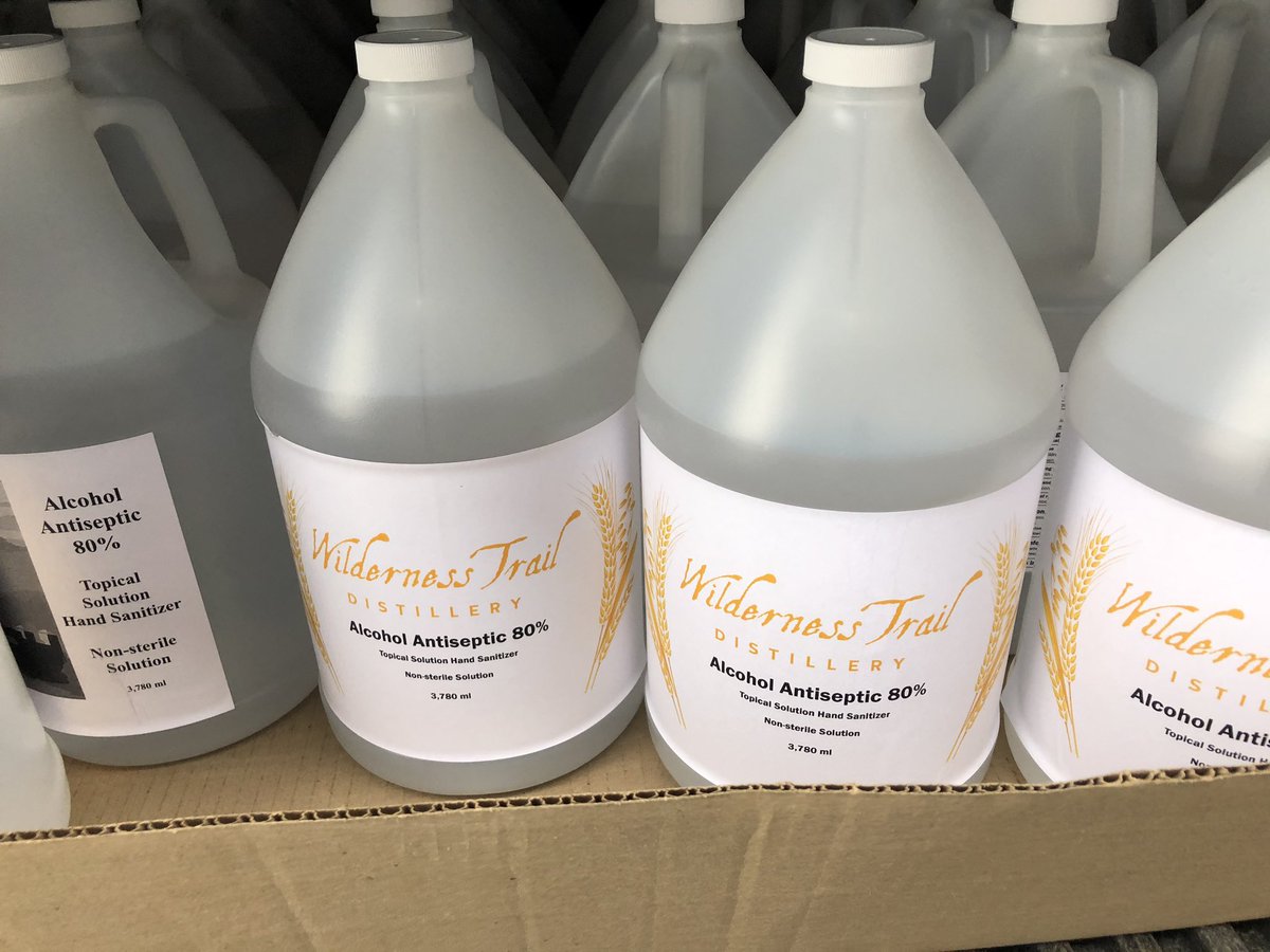 WTDistillery's tweet image. Delivering some loads to the Danville hospital and to our first responders today #TeamKentucky #teamdanville