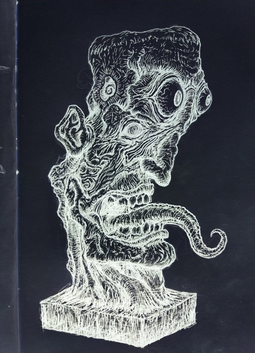0Bolzak0's tweet photo. |RANDOM STUFF Nยฐ2|
#darkart #weirdart #bizarreart #ugly #uglyface #disgusting #creepyart #bulgingeyes #illustration #art https://t.co/1vqxhhXis4