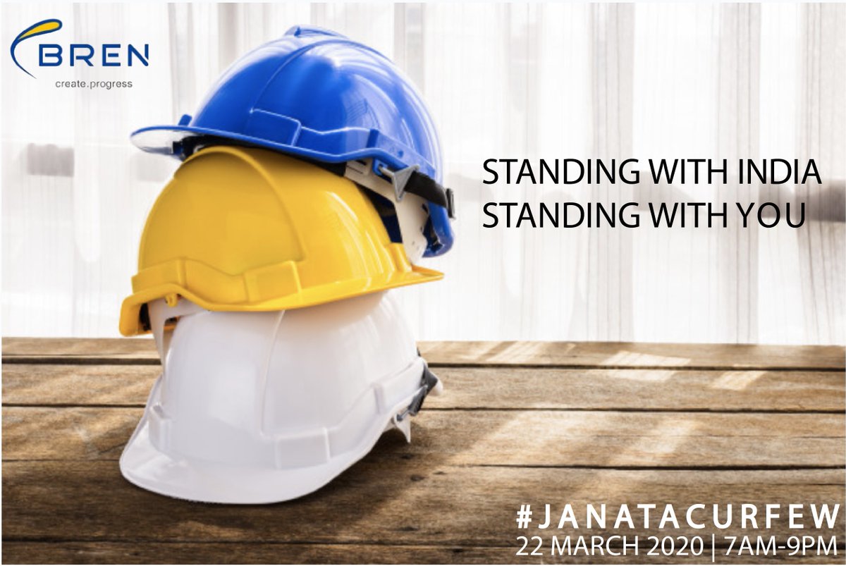bren_corp's tweet photo. BREN stands with India in the fight against COVID 19. Let’s break the chain. 

#BreakTheChain #IndiaFightsCorona #JanataCurfew #BrenSafe https://t.co/YrmsxeKUHR