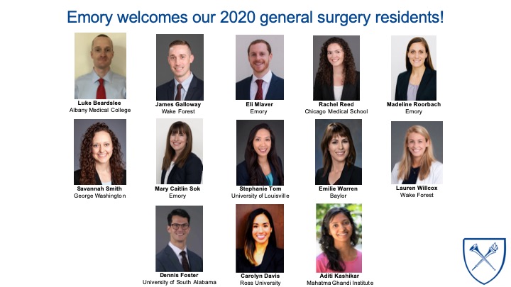 Emory Surgery (@emorysurgery) on Twitter photo Emory Surgery welcomes our outstanding group of incoming general surgery residents! Congratulations and welcome to the <a href="/EmorySurgery/">Emory Surgery</a> family! #Match2020 #GenSurgMatch2020 Emory Surgery welcomes our outstanding group of incoming general surgery residents! Congratulations and welcome to the <a href="/EmorySurgery/">Emory Surgery</a> family! #Match2020 #GenSurgMatch2020
