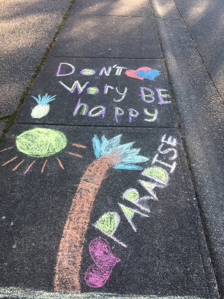 jpavao2's tweet photo. Morning walk and came across some great sidewalk art and a reminder to stay healthy, love others and do our part as a global community. Positive vibes everyone #bekind #FlattenTheCuve #lessonsfromachild https://t.co/z8Kj6ZMBRT