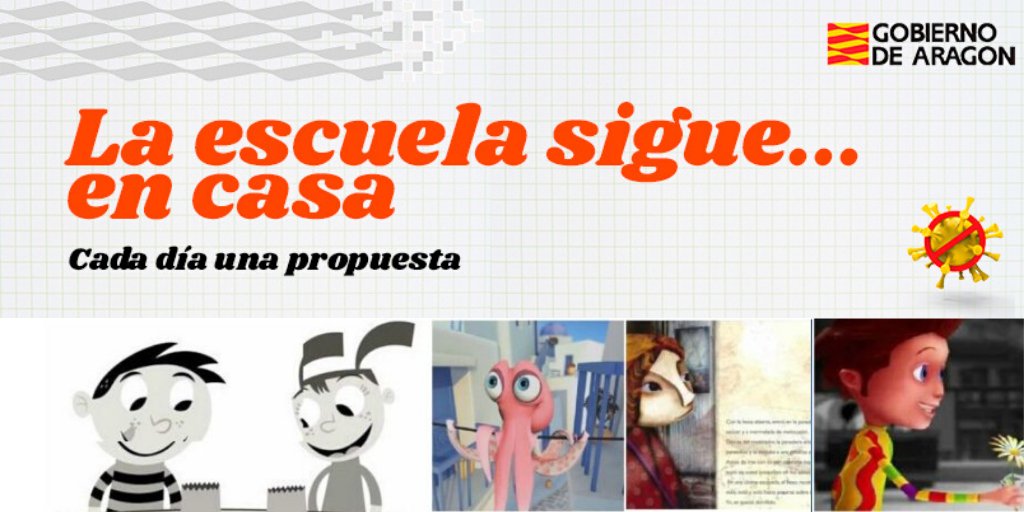 #LaEscuelaSigueEnCasa en fin de semana, pero tranquilos, no queremos saturaros, así que hemos preparado para esta tarde y mañana, domingo la selección de cortometrajes para ver en familia que ha hecho <a href="/Educacion3_0/">EDUCACIÓN 3.0</a> 

📺innovacioneducativa.aragon.es/la-escuela-sig…

#QuedateEnCasa  #CineEnCasa