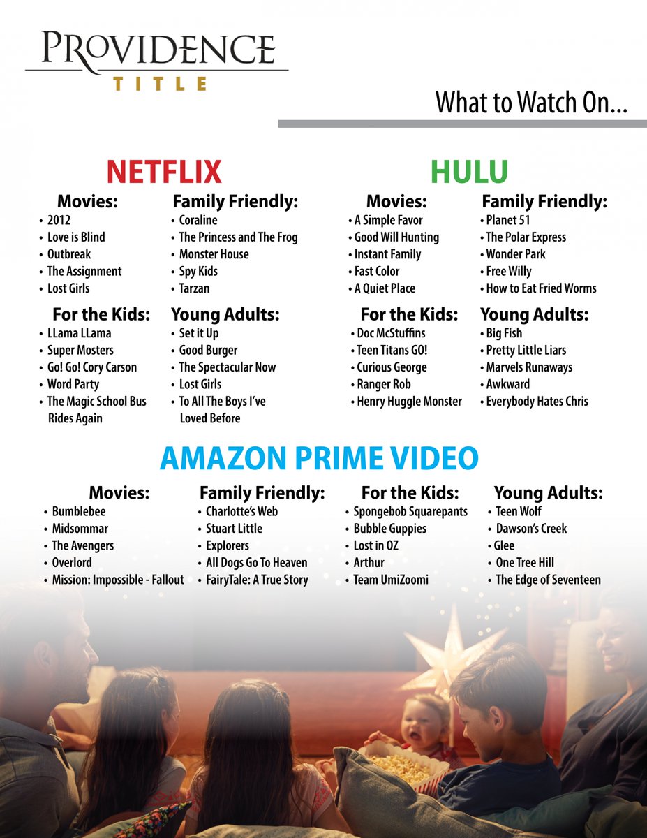 providencetitle's tweet photo. What to Watch On...
#MovieNight #BetterTogether #CreatingMemories https://t.co/vQHXFOw2To