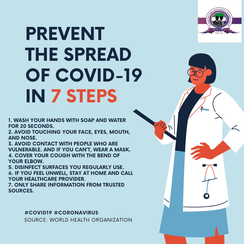 judasil's tweet photo. There are simple things we each must do to protect ourselves from #COVID19, including the following 7 simple steps:
#Flattenthecurve #SocialDistancing #Keepingitatzero #coronavirus https://t.co/1R9l21h5rs