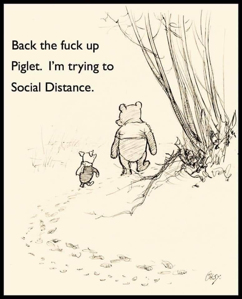 XtremeParenting's tweet photo. How I feel right about now... 

#SocialDistancing #SocialDistance #SocialDistancingPickUpLines #Corona #CoronaVirus #Covid_19 https://t.co/ntNGV7EiNi