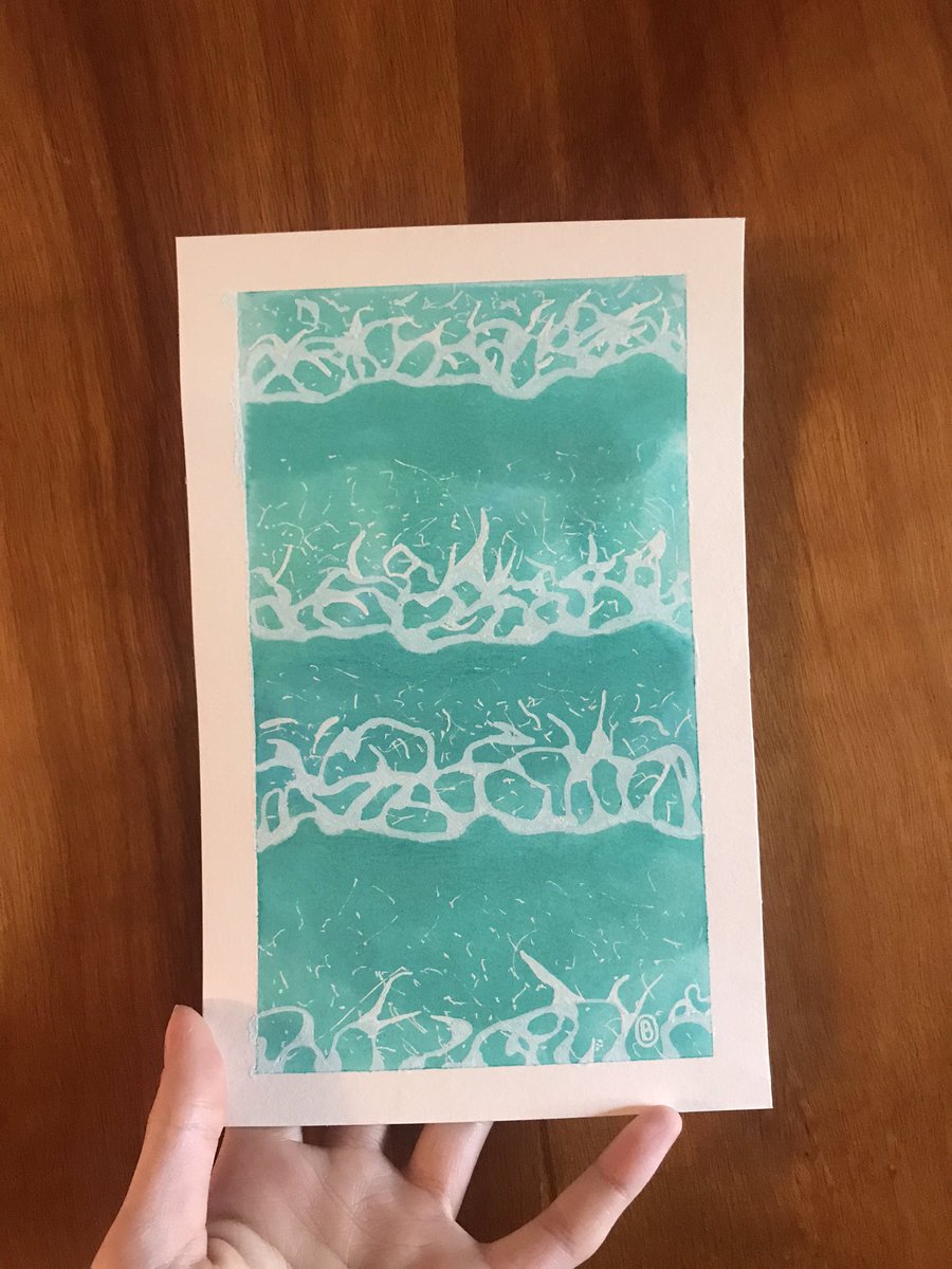 day 5, march 21st: i painted waves, i’m really happy with how this one turned outsome inspiration taken from  @kelogsloops , but i mostly did my own thing