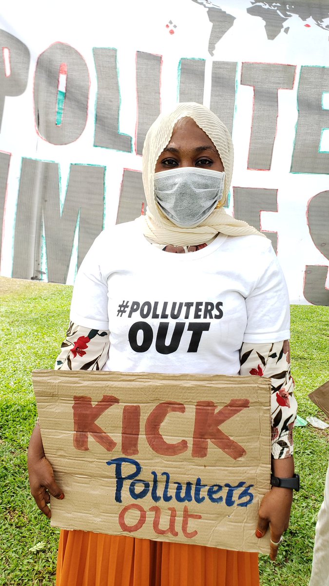 rhuqaeyerh's tweet photo. We demand polluters out of all national negotiations and decisions. #COP26 #unfccc #PollutersOut #6dnow https://t.co/TeTplrRzZ6