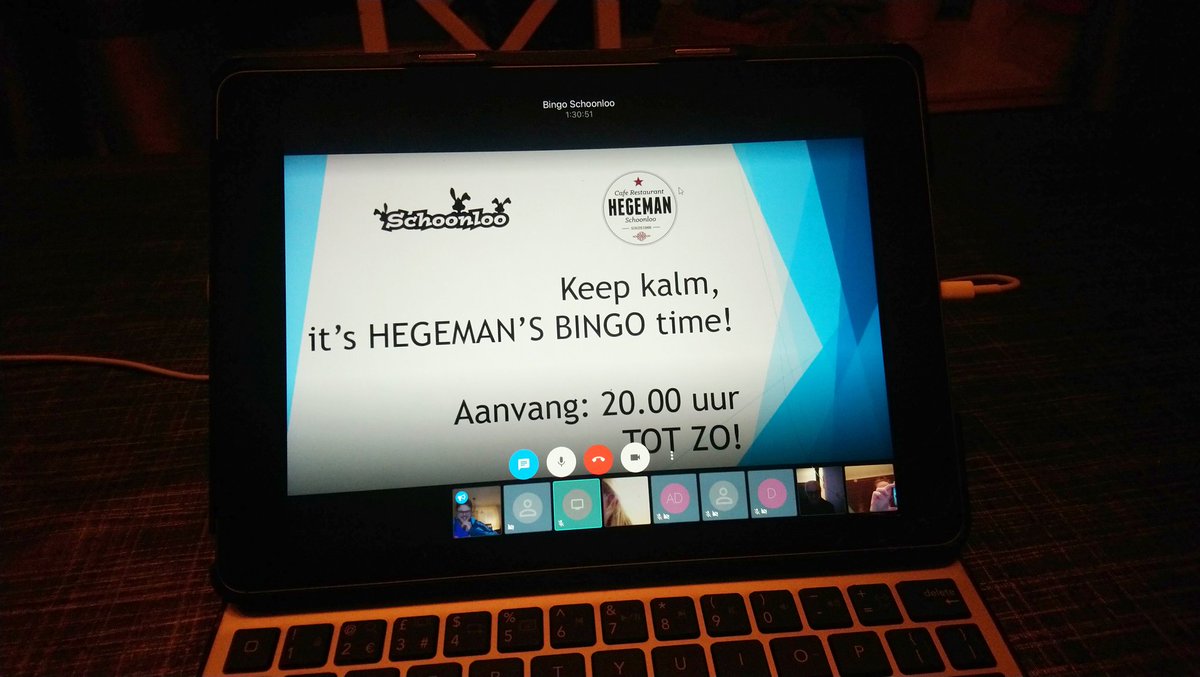 Schoonloo's tweet image. De digitale BINGO gaat bijna van start!!!!met meer dan 60 deelnemers allemaal vanuit huis #creativitiet #zokanhetook @crHegeman
#samenspelen
