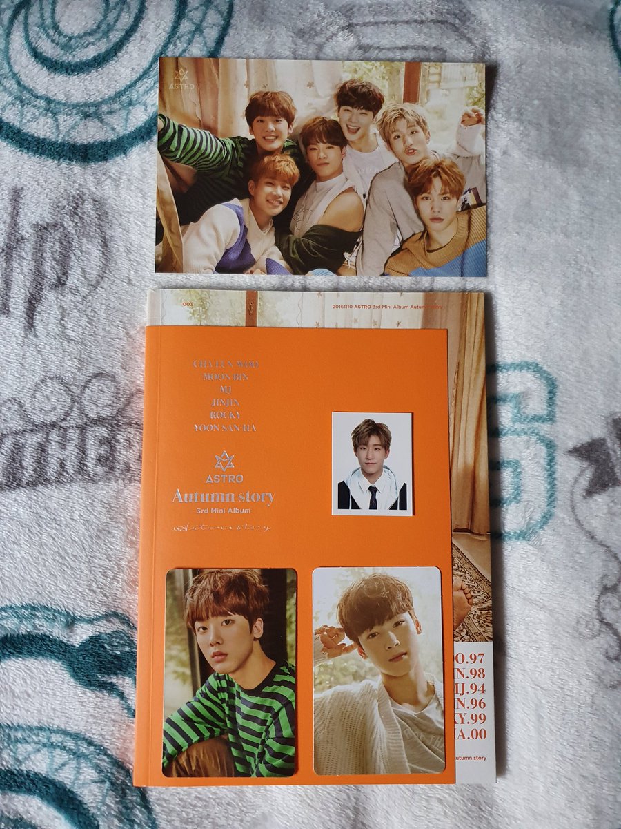  ASTRO - Autumn Story Orange VersionSanha + Eunwoo + Jinjin pcs