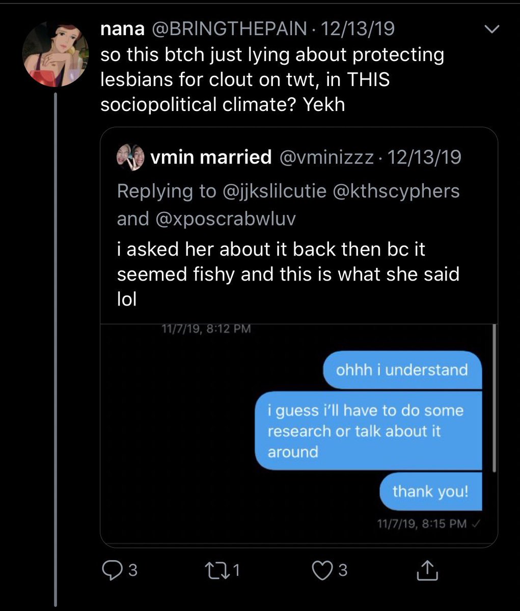 Everyone talking about her law degree, here’s the case where she supposedly defended two lesbians. Very sure it’s made up and she isn’t a lawyer. Notice she claims she won a case, but in replies to someone else says it was training  lying about defending lesbians for clout