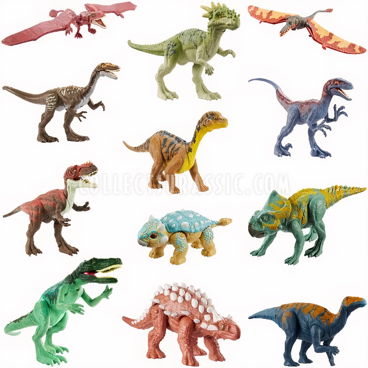 Collect Jurassic Attack Pack Fall New Figures Like Alioramus Bumby The Ankylosaurus And More Are Shown Alongside Currently Released Attack Pack Toys In This Next Official Image We Know