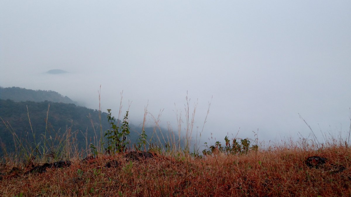 Misty mountains.Prabalmachi. December 2017.