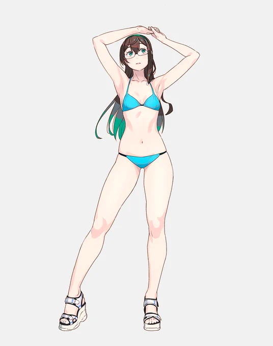 ポーズ模写淀 